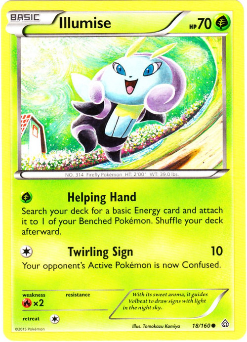 Pokemon X Y Primal Clash Single Card Common Illumise 18 Toywiz Pokemon X Y Primal Clash Single Card Common Illumise 18 Toywiz