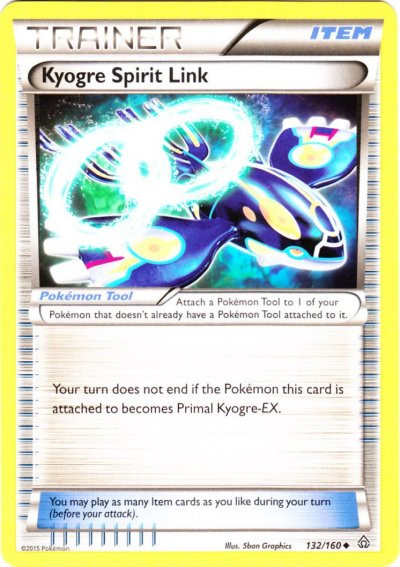 primal kyogre pokemon card X Y Clash Single Uncommon Spirit Link 132 When 1 of your Pokémon bes Primal Kyogre primal kyogre by ifcandycorn on
