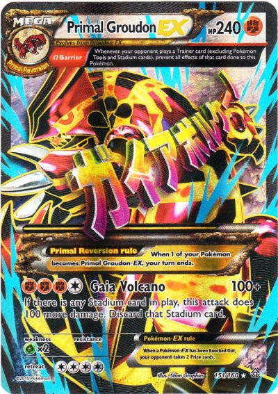 ゲンシグラードン EX SR x2 Primal Groudon Groudon-EX (Primal Clash 85) - Bulbapedia, the community