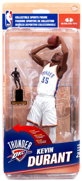 McFarlane Toys NBA Oklahoma City Thunder Sports Basketball Series 25 Kevin  Durant Exclusive Action Figure [White Uniform & MVP Trophy]