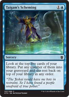 Magic The Gathering Khans of Tarkir Single Card Common Taigams Scheming 57 FOIL - ToyWiz Magic The Gathering Khans of Tarkir Single Card Common Taigams Scheming 57 FOIL - ToyWiz