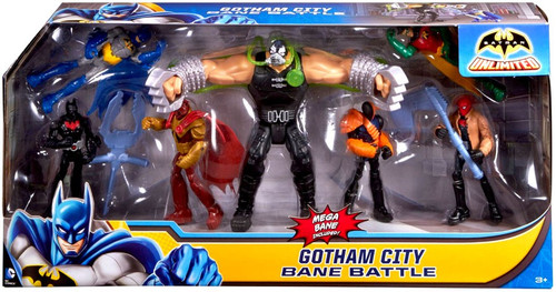 Batman Unlimited Gotham City Bane Batte 4 Action Figure 7-Pack