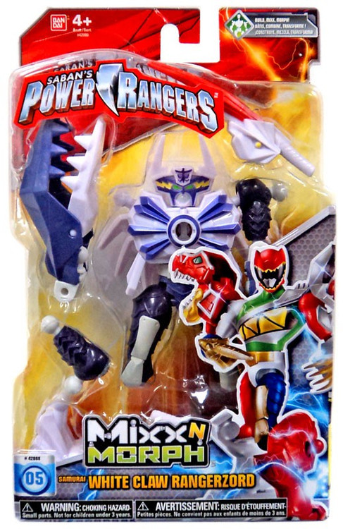 Power Rangers Dino Charge Mixx N Morph White Claw Rangerzord 5