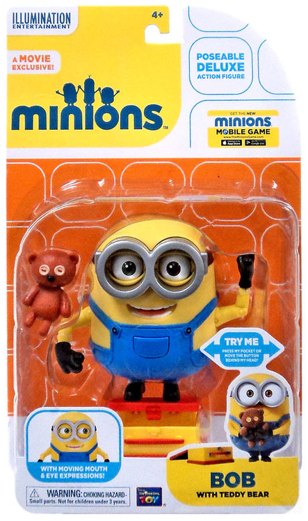 Despicable Me Minions Movie Bob with Teddy Bear 5 Action Figure