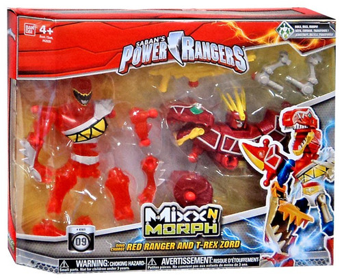 Power Rangers Dino Charge Mixx N Morph Red Ranger T-Rex Zord 5