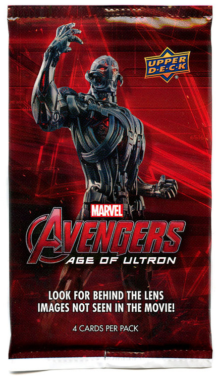 トランプ Avengers AGE OF ULTRON Marvel Avengers Age of Ultron Trading Card Pack 4 Cards Upper Deck