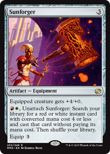 Magic The Gathering Modern Masters 2015 Single Card Rare Sunforger 232 -  ToyWiz