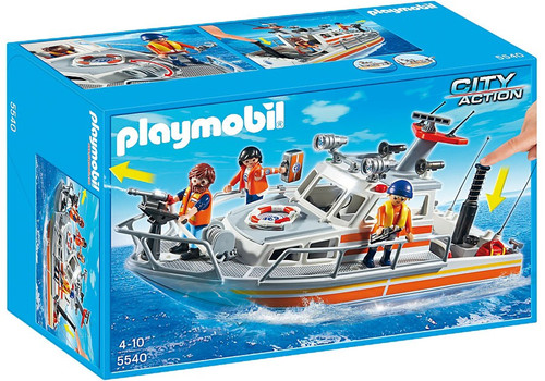 Playmobil City Action Rescue Boat with Water Hose Set 5540 - ToyWiz
