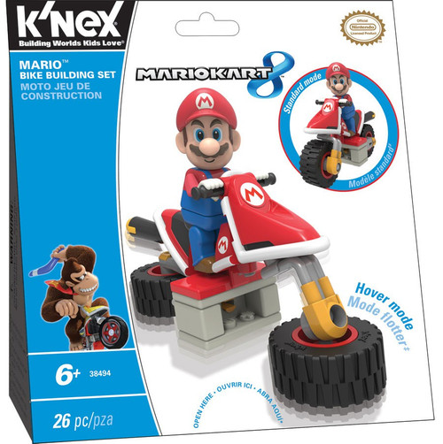 KNEX Super Mario Mario Kart 8 Mario Bike Building Set 38494 - ToyWiz