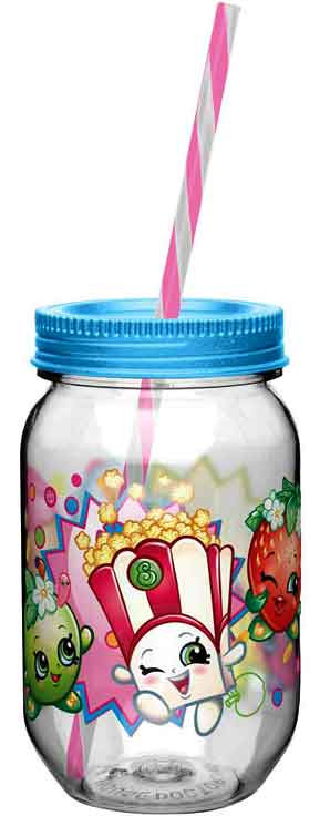 Shopkins Shopkins 19 oz Canning Jar Zak - ToyWiz