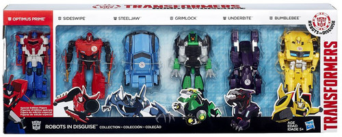 Transformers Robots In Disguise Robots In Disguise Collection Exclusive 5 Action Figure 6 Pack 3 Step Changer Hasbro Toys Toywiz - tech apinc roblox