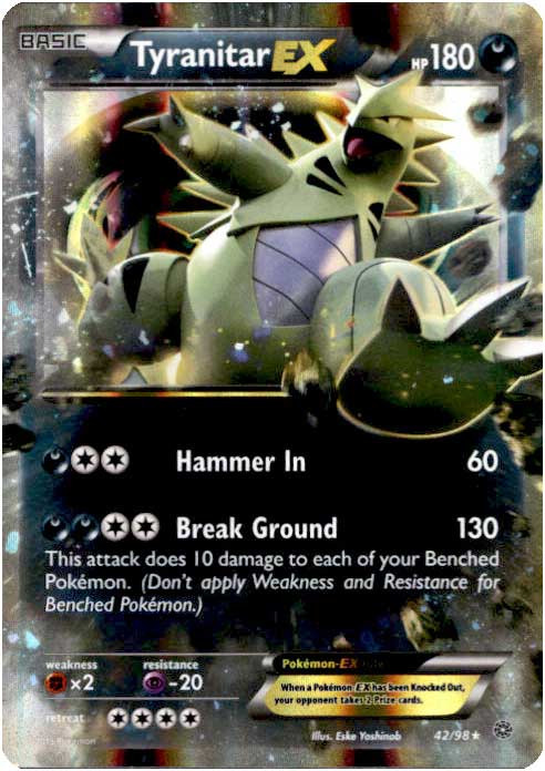 mega tyranitar pokemon card x