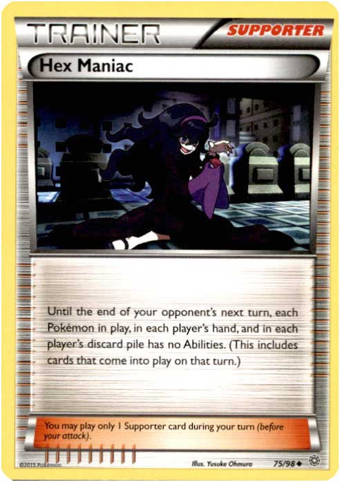 Pokemon Trading Card Game XY Ancient Origins Uncommon Hex Maniac #75