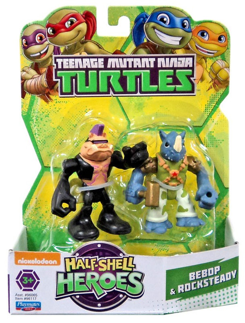 Figurines Bebop Et Rocksteady – Tortues Ninja – 18 Cm – Lot De 2 – Neuves