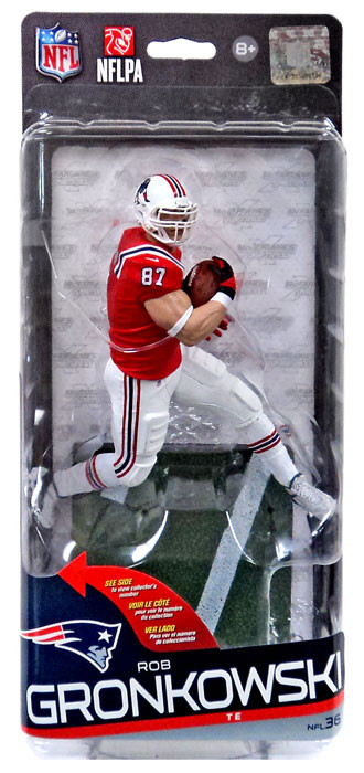 MCFARLANE NFL New England Patriots Throwback Uniforms Tom Brady & Rob  Gronkowski