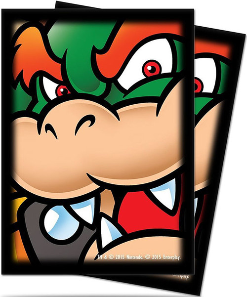 Card Supplies Super Mario Bowser Standard Deck Protector Card Sleeves 65 Count Enterplay Toywiz - bowser jump roblox