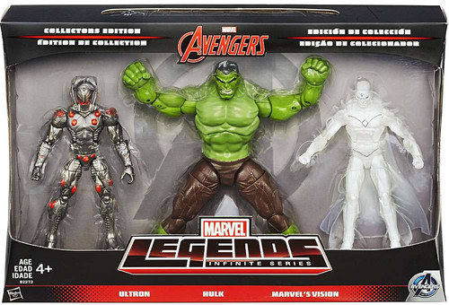 Marvel Legends Avengers Infinite Series 1 Ultron, Hulk & Vision