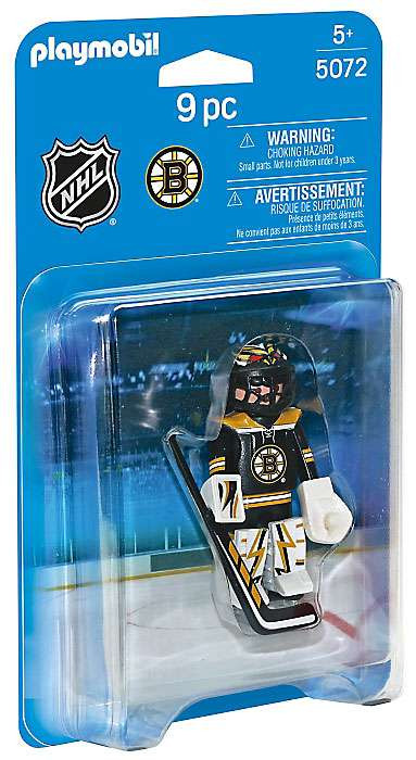Playmobil NHL Hockey Sports Action NHL Boston Bruins Goalie Set