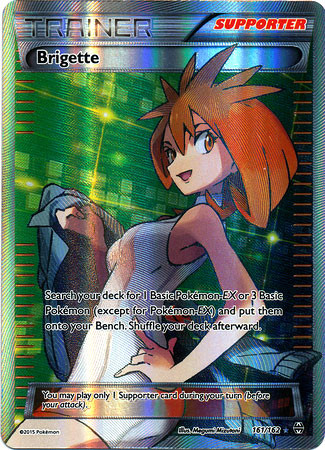 Pokemon Trading Card Game XY BREAKthrough Single Card Ultra Rare Brigette  161 - ToyWiz