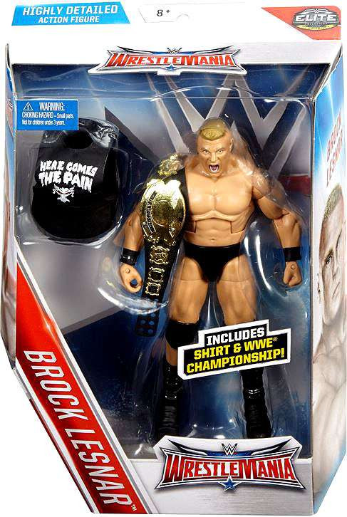 WWE Wrestling Elite Collection WrestleMania 32 Brock Lesnar Action