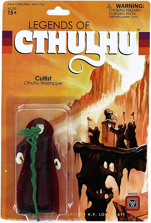 Legends of Cthulhu Cultist 3.75 Retro Action Figure Warpo Toys