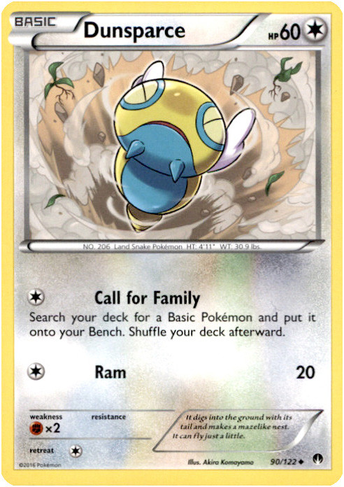 Pokemon Trading Card Game XY BREAKpoint Single Card Uncommon Dunsparce 90 -  ToyWiz