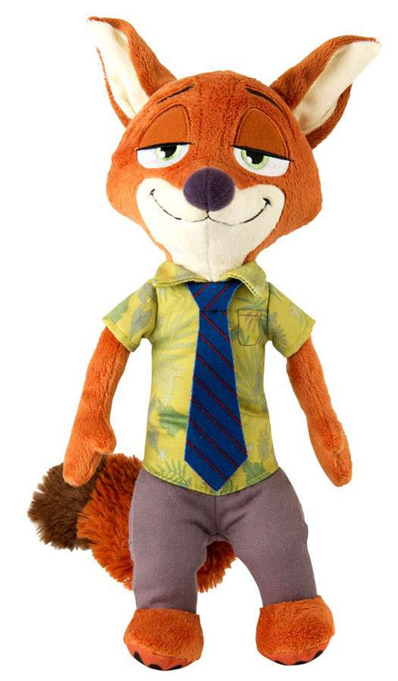 Zootopia 2 Piece Plush Lot Nick Wilde Fox & Mr. Otterton Otter Tomy Disney  Nice!