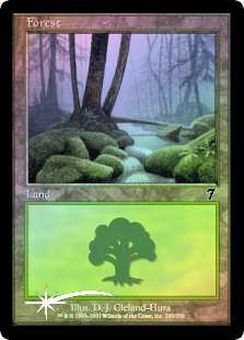 MTG foil日本語 カープルーザンの森 7版 7th フルアート