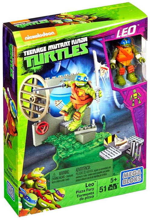 Mega Bloks Teenage Mutant Ninja Turtles Animation Leo Pizza Fury