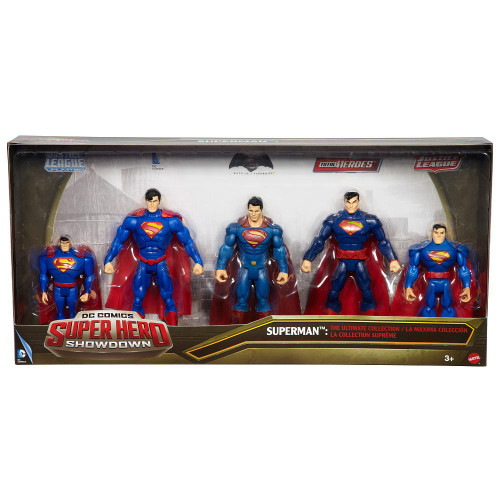 DC Superhero Showdown Superman Action Figure 5-Pack Ultimate Collection  Mattel Toys - ToyWiz