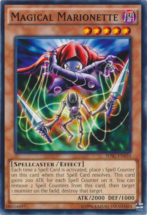 YuGiOh YuGiOh 5Ds Structure Deck Spellcasters Command Single Card Common  Magical Marionette SDSC-EN010 - ToyWiz