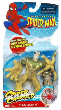 Figurine Spider-Man Animated Hasbro - Peter Parker Spider-charged, édition 2000, Neuve Scellée