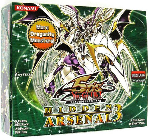 YuGiOh Hidden Arsenal 3 Booster Box 24 Packs Konami - ToyWiz