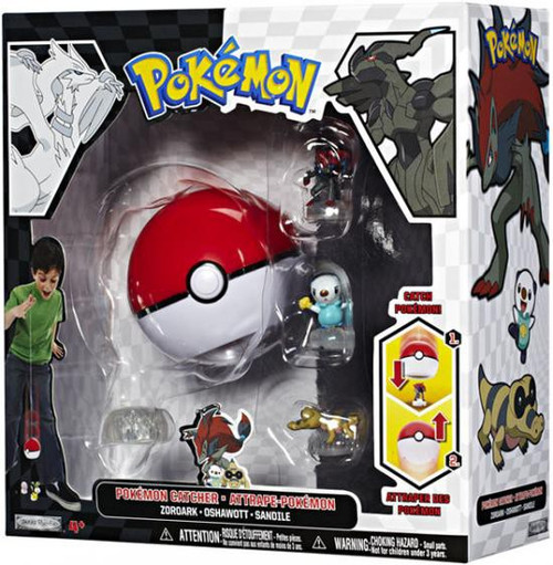 Pokemon Black White Series 1 Catcher Zoroark, Oshawott Sandile