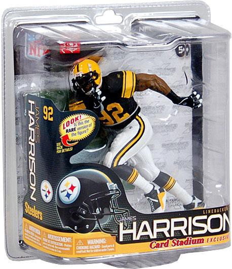 McFarlane Toys NFL Pittsburgh Steelers Sports Picks Football Series 26  James Harrison Exclusive Action Figure [Retro Throwback]