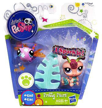 Littlest Pet Shop Pretty Pairs Dragonfly Centipede Figure 2-Pack