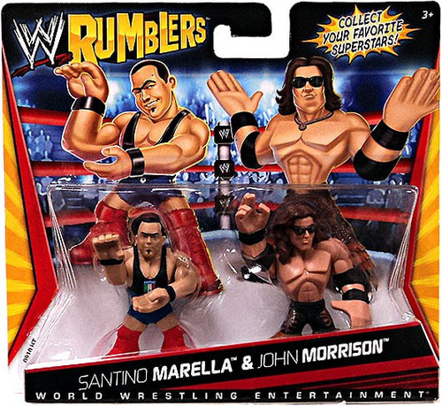 WWE Wrestling Rumblers Series 1 Santino Marella John Morrison Mini