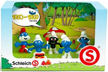 The Smurfs 1960-1969 Mini Figure 5-Pack 41255 Schleich - ToyWiz