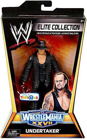 Figura WWE Mattel DXG50 – Undertaker WrestleMania 33, Multicolore, 6+ Anni, Punti Di Movimento Per Pose Realistiche