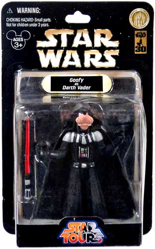 Star Wars Star Tours 2007 Goofy as Darth Vader Exclusive Action
