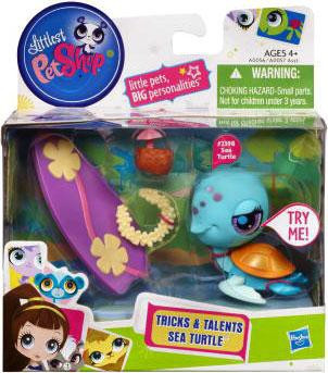 Littlest Pet Shop Tricks Talents Sea Turtle Figure 2398 Hasbro Toys Toywiz - sea turtle cat collar roblox