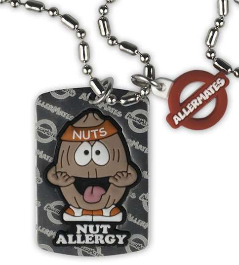 AllerMates Tree Nut Allergy Awareness Necklace Tag - ToyWiz