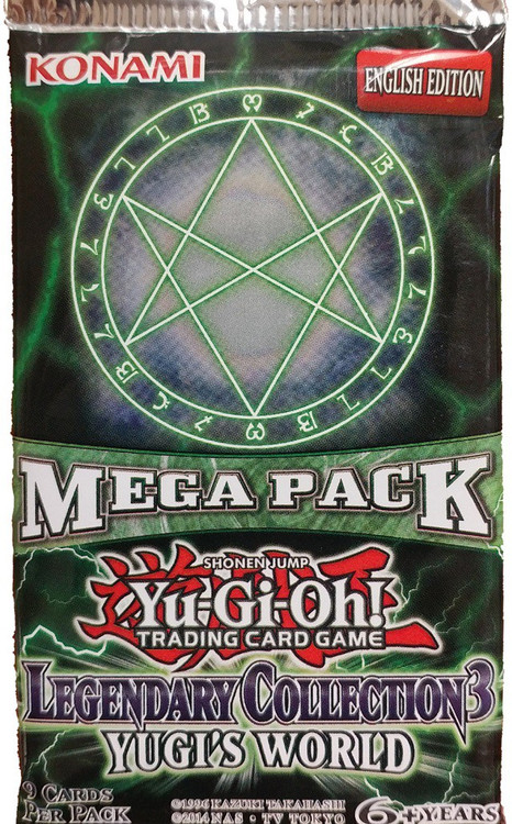 YuGiOh Legendary Collection 3 Yugis World Booster MEGA Pack 9 