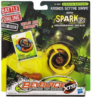 Beyblade XTS Stealth Battlers Spark FX Kronos Scythe Swipe Single