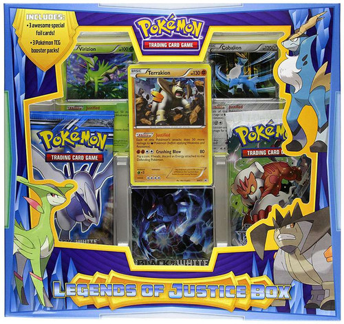 Pokemon Black White Legends of Justice Box 3 Booster Packs 3 Promo