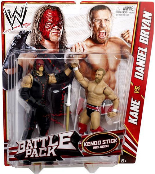 WWE Wrestling Battle Pack Series 21 Kane vs. Daniel Bryan Action