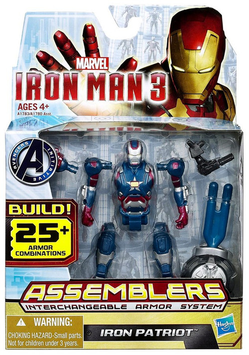 Iron Man 3 Assemblers Iron Patriot Action Figure Hasbro Toys - ToyWiz