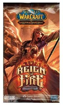 World of Warcraft Trading Card Game Reign of Fire Booster Pack Cryptozoic  Entertainment - ToyWiz