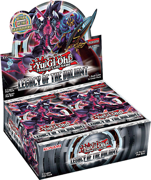 YuGiOh Legacy of the Valiant Booster Box 24 Packs Konami - ToyWiz