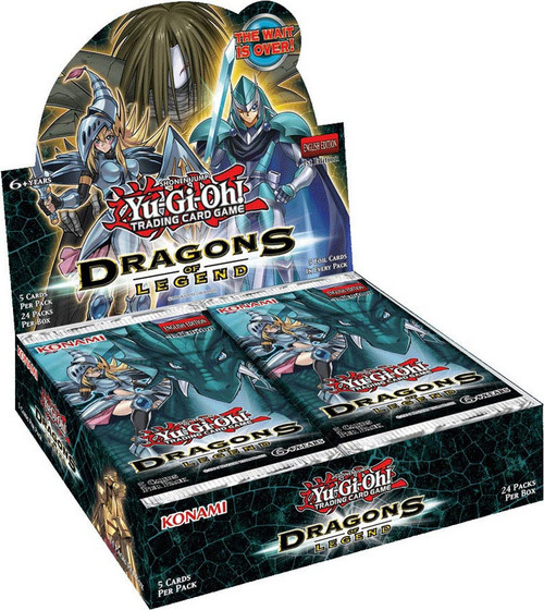 YuGiOh Dragons of Legend Booster Box 24 Packs Konami - ToyWiz